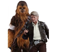 Star Wars Episode VII Movie Masterpiece Action Figure 2-Pack 1/6 Han Solo and Chewbacca